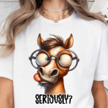 Cheval Bébé mignon, Drôle Sarcasme Citation T-shir