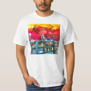T-shirt Cheval bleu dans le Bluegrass