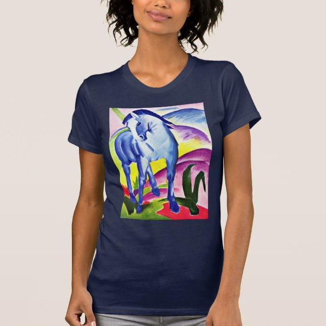 T-shirt Cheval bleu I par Marc Franz (Devant)