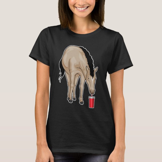 T-shirt Cheval Boire de la tasse (Devant)
