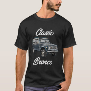 T-shirt Cheval Bronco Classique Sur Camion Carré Levé O
