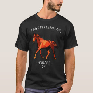 T-shirt Cheval Brown Ok Animal de ferme
