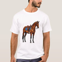 Cheval Brun Avec Selle