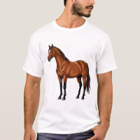 Cheval brun élégant