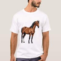 Cheval brun élégant