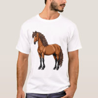 Cheval brun élégant
