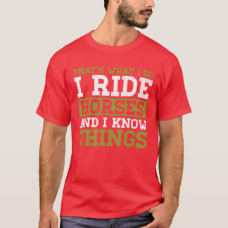 T-shirt cheval cheval équitation équitation stable gris po