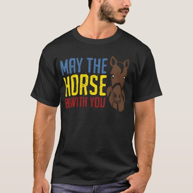 T-shirt Cheval Cheval équitation famille Haflinger (Devant)