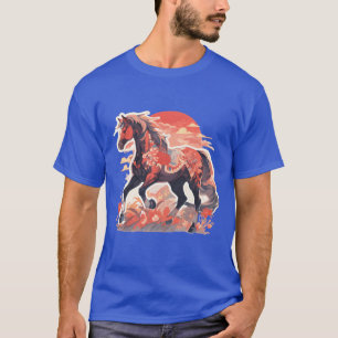 T-shirt Cheval Cheval Mare Folen Riding Rider Amis cadeaux