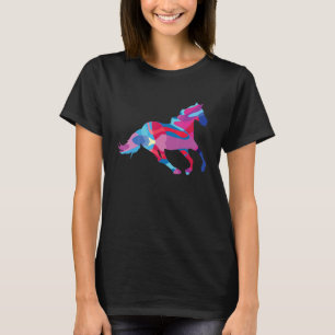 T-shirt Cheval chevaux Colorful Graphisme