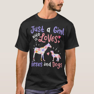 T-shirt Cheval Chien Cheval Chien Falkenstein amis 