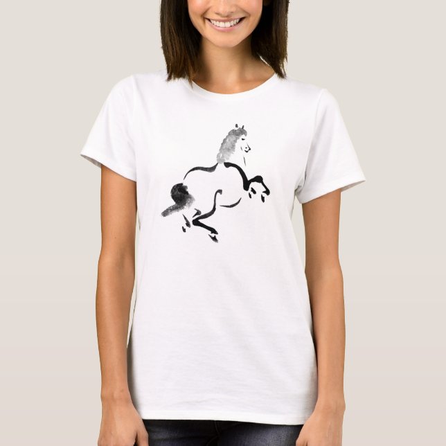 T-shirt Cheval chinois vintage (Devant)