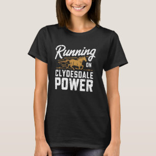T-shirt Cheval Clydesdale Cheval Géant Poney Équitation