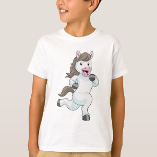 T-shirt Cheval comme coureur à la course