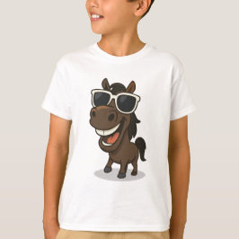 T-shirt Cheval cool avec Shades