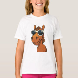 T-shirt Cheval cool avec Shades