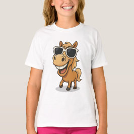 T-shirt Cheval cool avec Shades