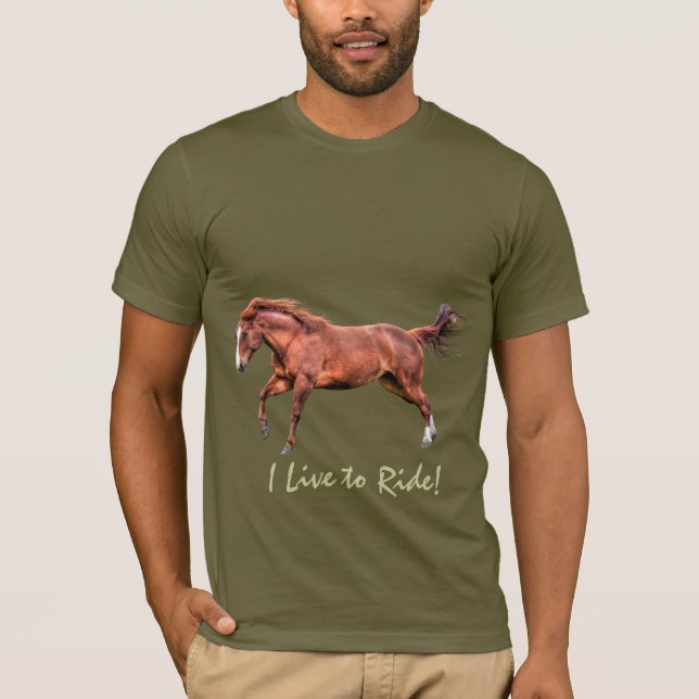 T-shirt Cheval coureurs Equine Designer Apparel (Devant)
