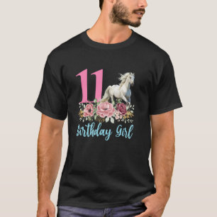 T-shirt Cheval d'anniversaire 11 ans 11 ans onze enfin 11