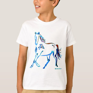 T-shirt Cheval de beaucoup de couleurs