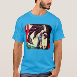 T-shirt Cheval de carrousel à vapeur silencieux