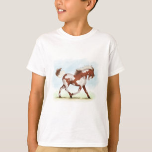 T-shirt Cheval de Chestnut Overo Skewbald