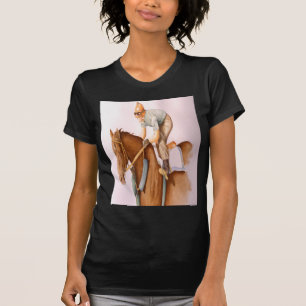 T-shirt Cheval de course et Jockey