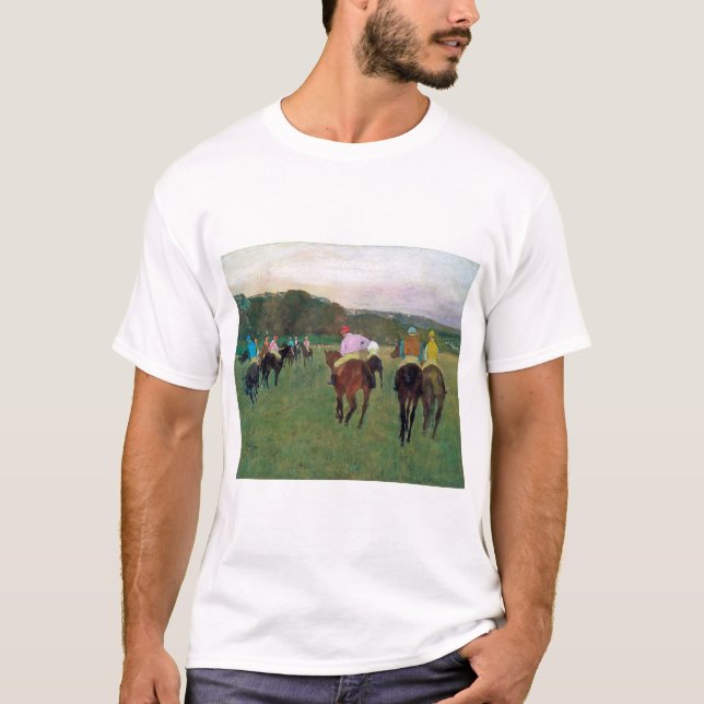 T-shirt Cheval de course Longchamp, Edgar Degas (Devant)