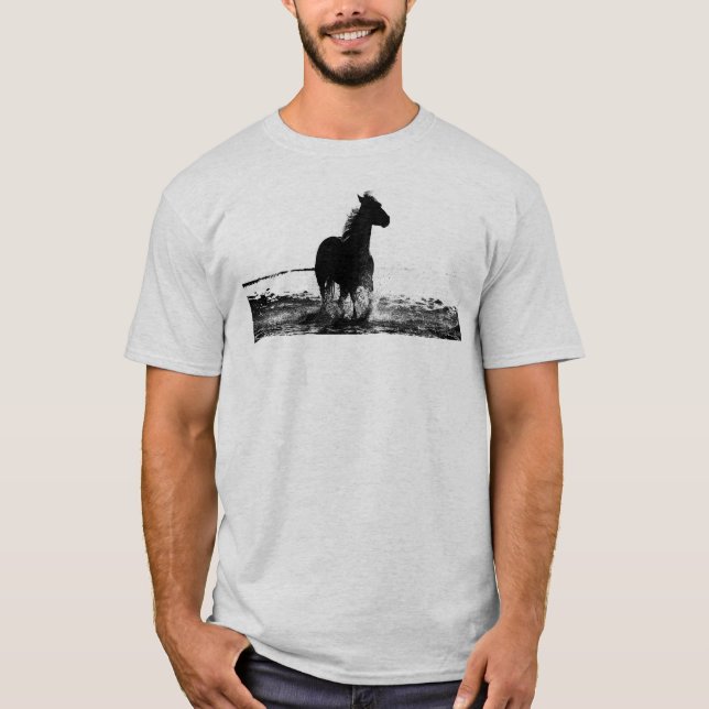 T-shirt Cheval de course sur mesure Conception avant et ar (Devant)