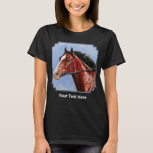 T-shirt Cheval de course Thoroughbred de Blood Bay