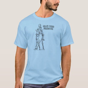 T-SHIRT CHEVAL DE DRESSAGE ET CAVALIER - GRÂCE SOUS