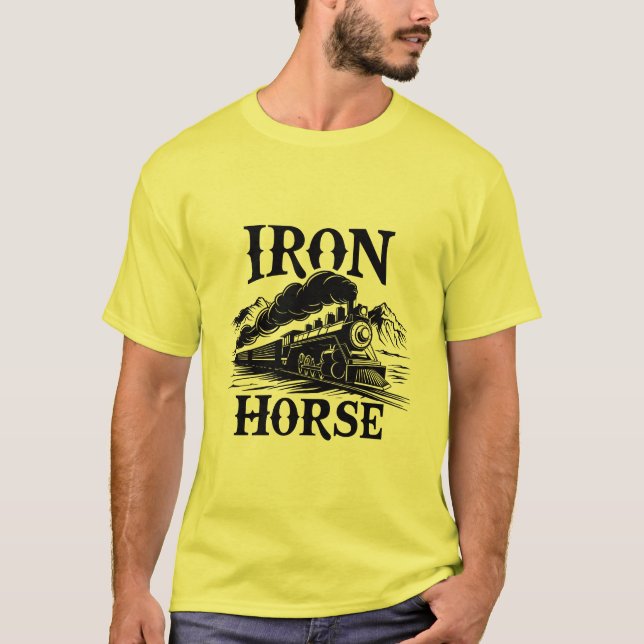 T-shirt Cheval de Fer" Chemise de Locomotive Western Moder (Devant)