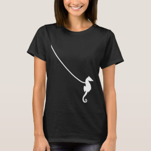 T-shirt Cheval de mer sur une poitrine animal Océan animal