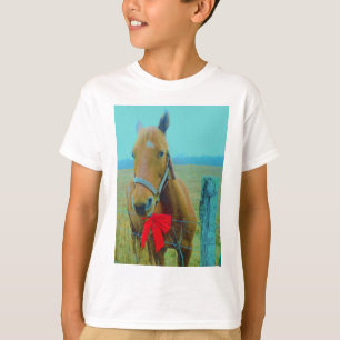 T-shirt Cheval de Noël rétro
