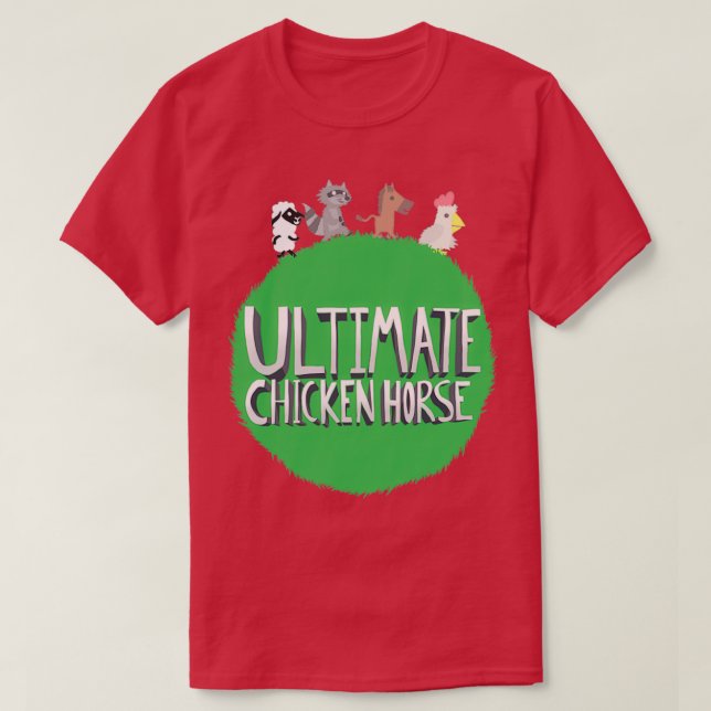 T-shirt Cheval de poulet ultime (Design devant)