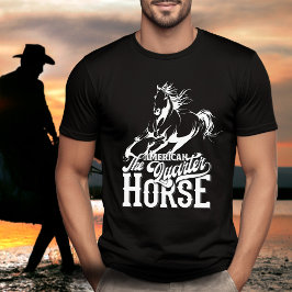 T-shirt Cheval de quart américain Cowboy sauvage ouest oue