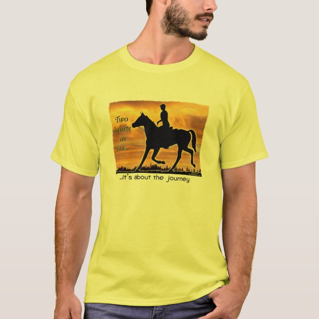 T-shirt Cheval de résistance de deux coeurs (Devant)