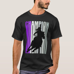 T-shirt Cheval de rodéo champion de course de barils Cowgi