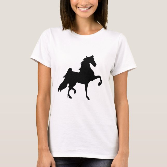 T-shirt Cheval de Saddlebred d'Américain (Devant)