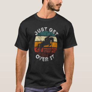 T-shirt Cheval de saut d'obstacles Juste Dépassez Vintage