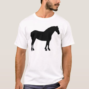 T-shirt Cheval de trait (noir)