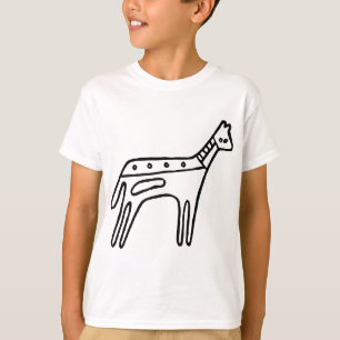 T-shirt Cheval, dessin australien (aborigène)