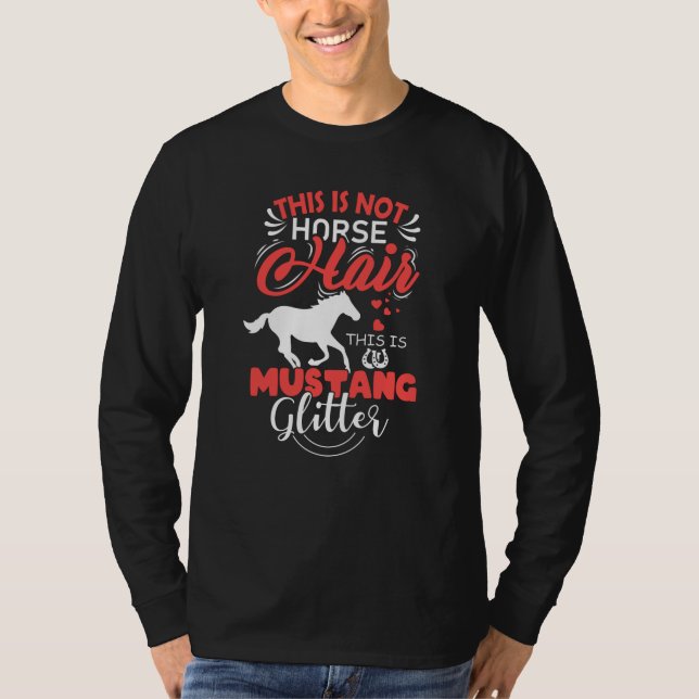 T-shirt Cheval du Mustang Dit Des Filles Cadeaux Femmes Ch (Devant)