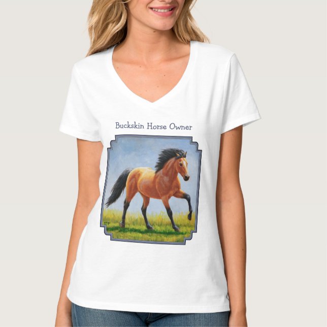 T-shirt Cheval en peau de boule sauvage (Devant)