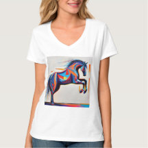 Cheval Equestre Abstrait Mustang Pony Bronco Colt