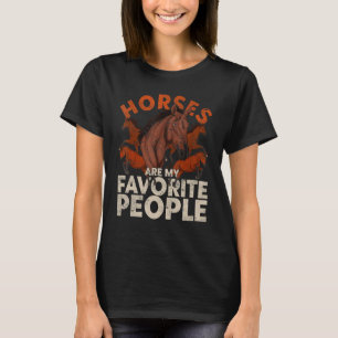 T-shirt Cheval Équestre Animal Mignon Équitation Cheval