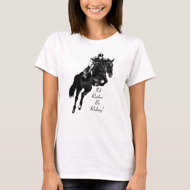 T-shirt Cheval équestre de Hunter Jumper (Devant)