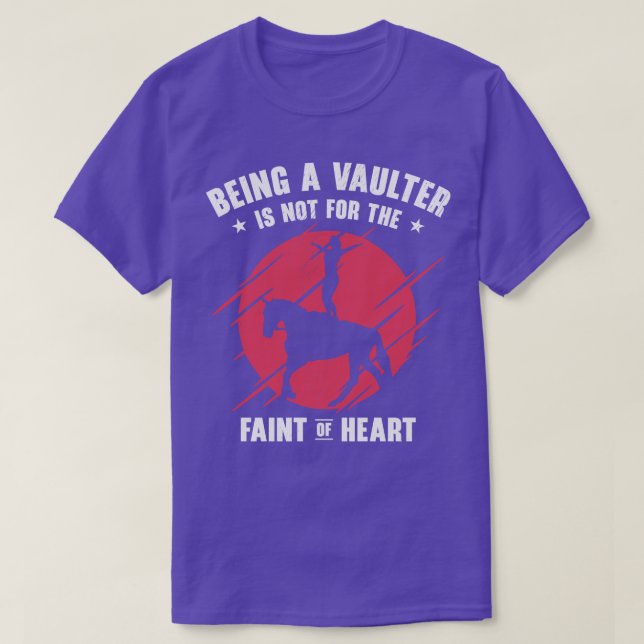 T-shirt Cheval Equestre Voûte Vaulter Équitation (Design devant)