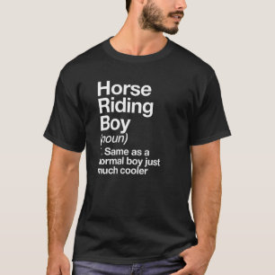 T-shirt Cheval équitation Boy Définition Sport