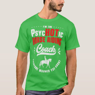 T-shirt Cheval équitation entraîneur équestre amusant spor